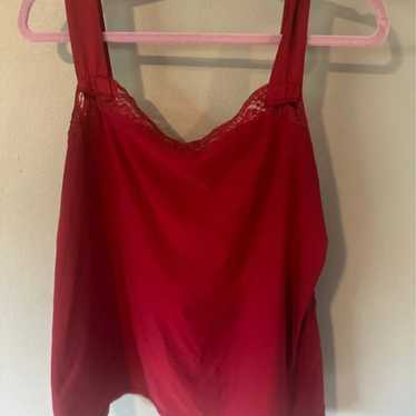 Top Red tank Satin tank Red tank Satin tank