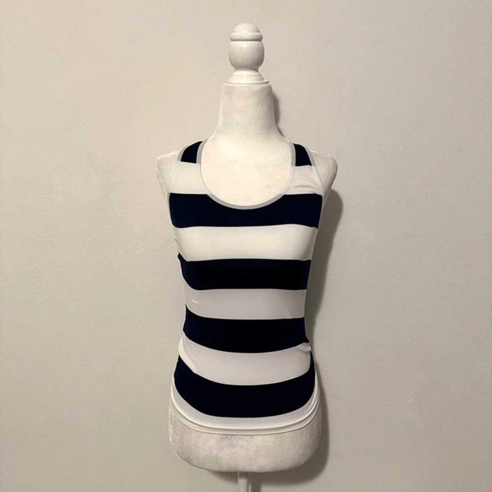 Tank Perfect navy striped tank Has stretch In per… - image 1