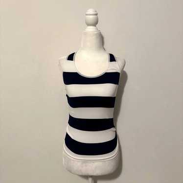 Tank Perfect navy striped tank Has stretch In per… - image 1