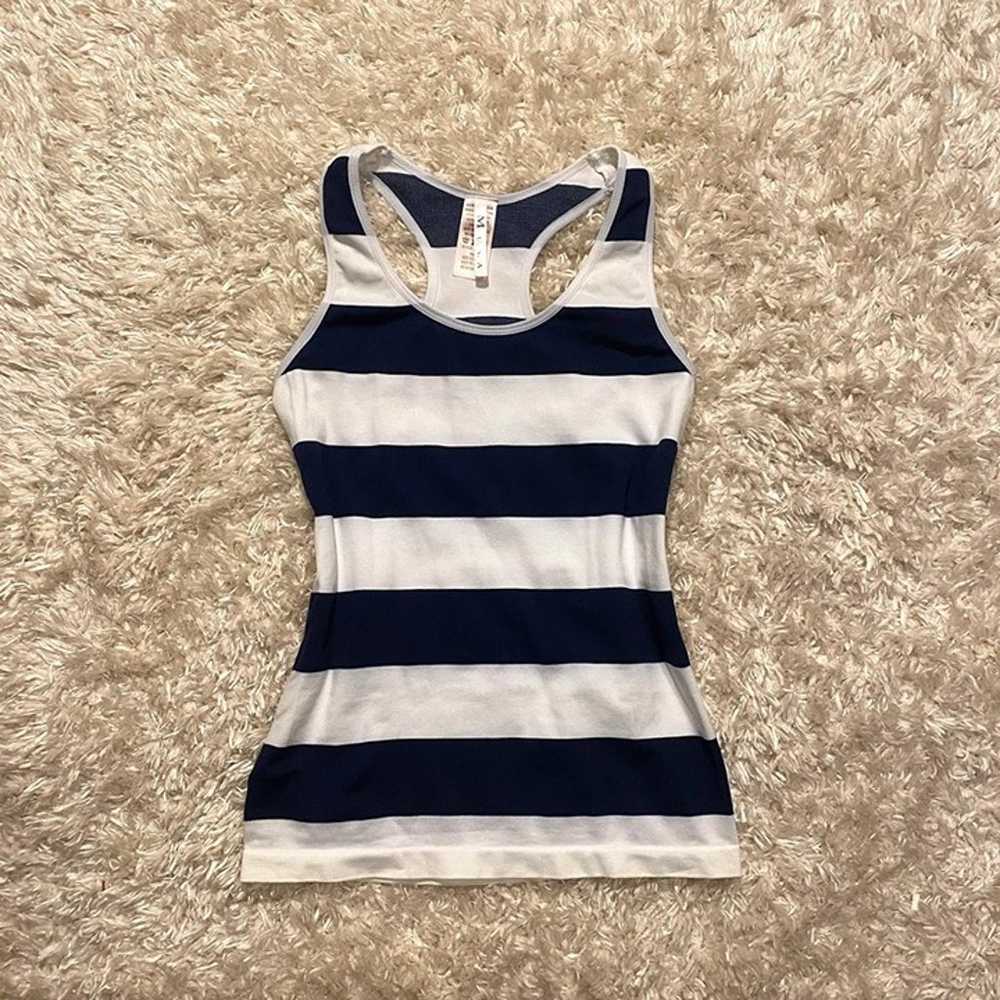 Tank Perfect navy striped tank Has stretch In per… - image 2