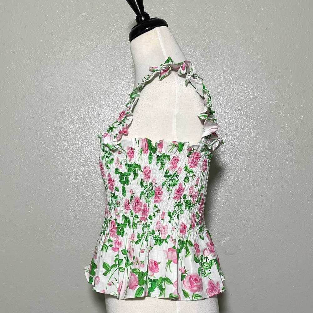 Hill House NWT Paz Nap Top L Floral Pink - image 3