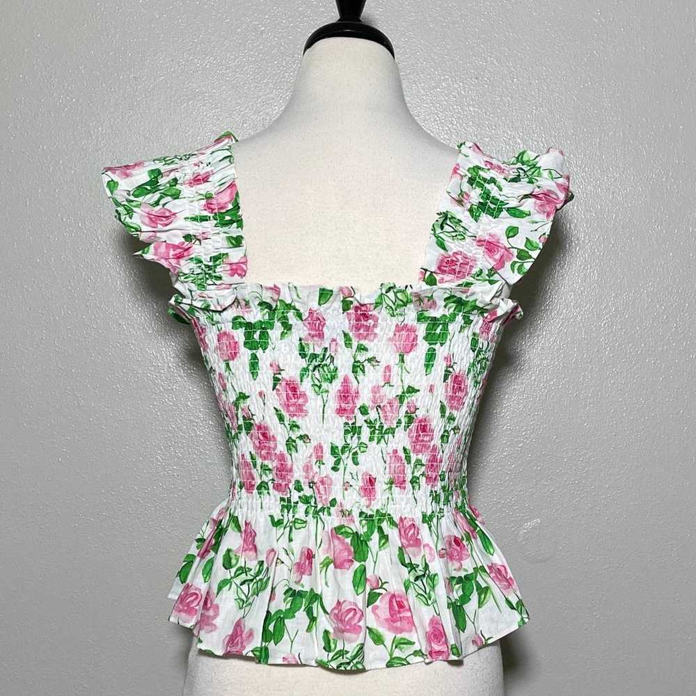 Hill House NWT Paz Nap Top L Floral Pink - image 4