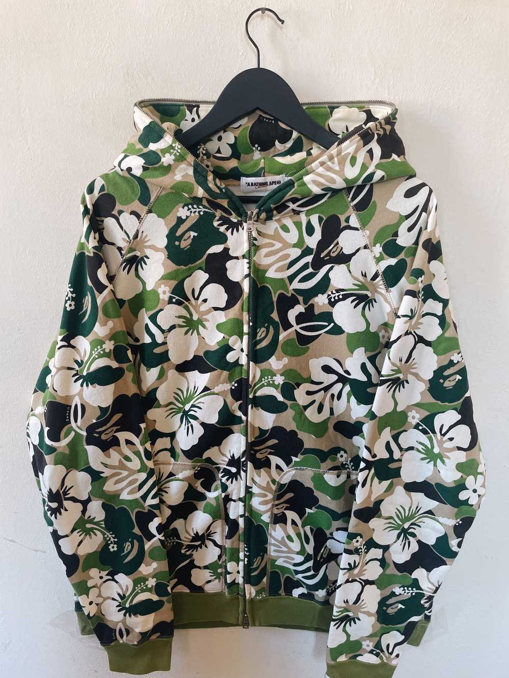 Bape × Vintage Aloha Camo Full Zip Hoodie - image 1