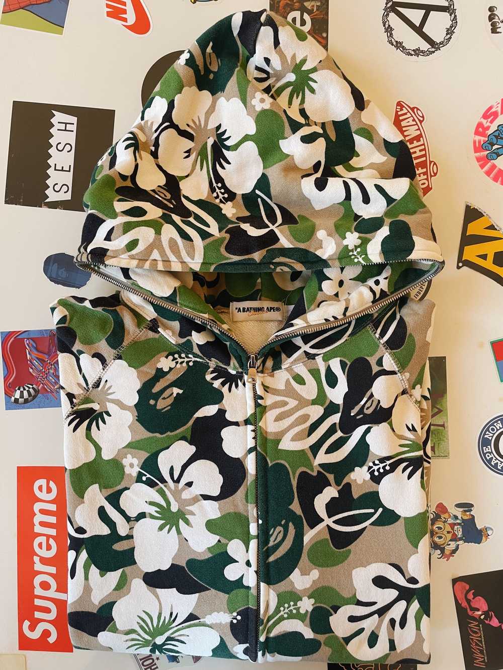 Bape × Vintage Aloha Camo Full Zip Hoodie - image 8