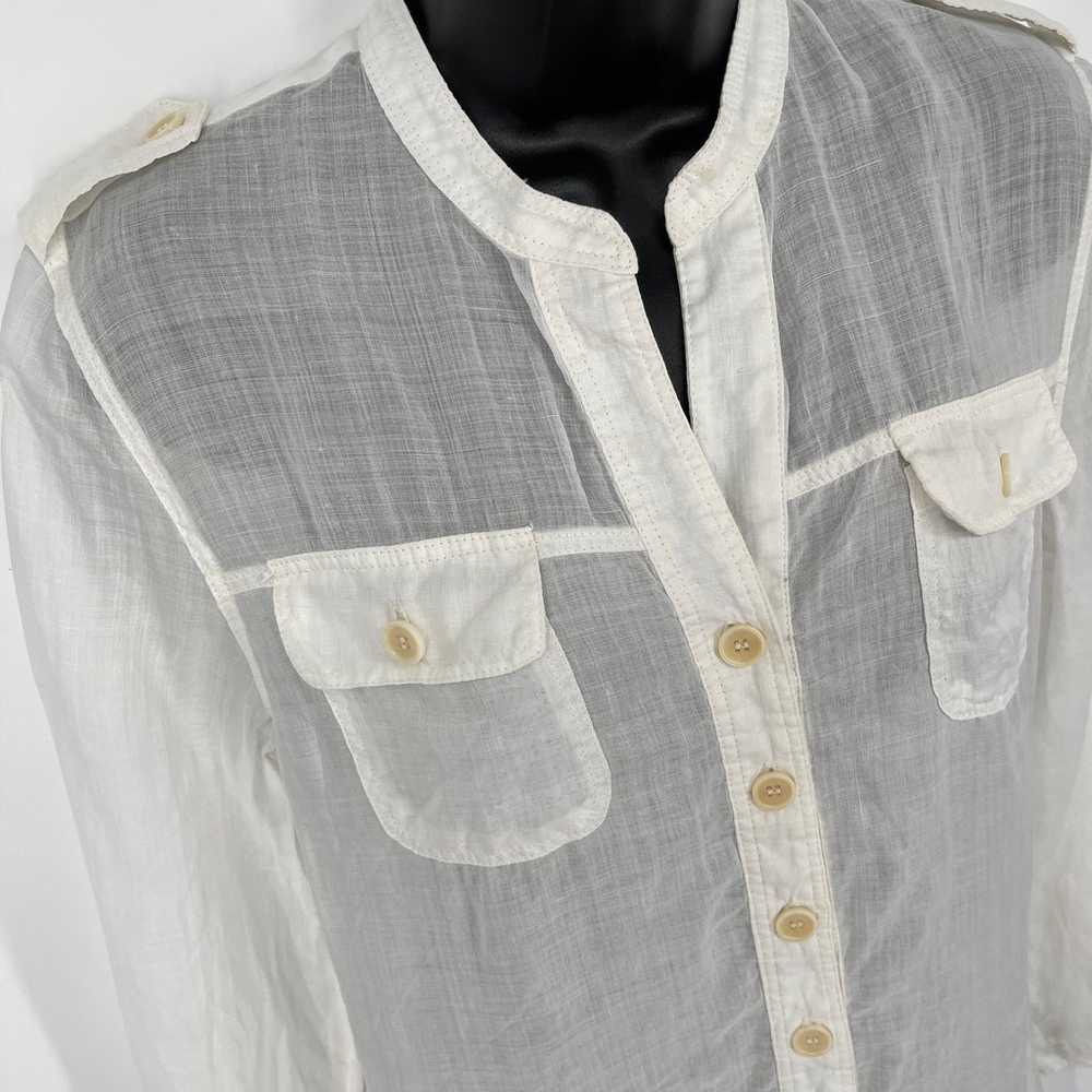 Pete & Greta by Johnny Was White Linen Shirt Dres… - image 7