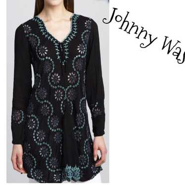 Johnny Was Burch black & blue tunic - image 1