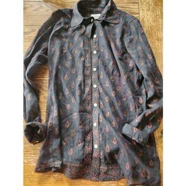 Bell - Alicia Bell cotton/silk button down shirt … - image 1