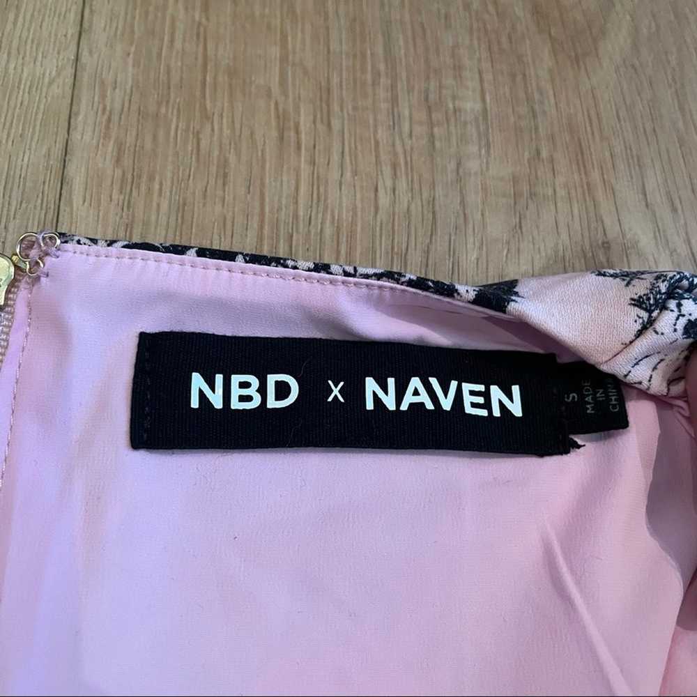 NBD X Naven Snakeskin Bodysuit in Pink & Black - image 3