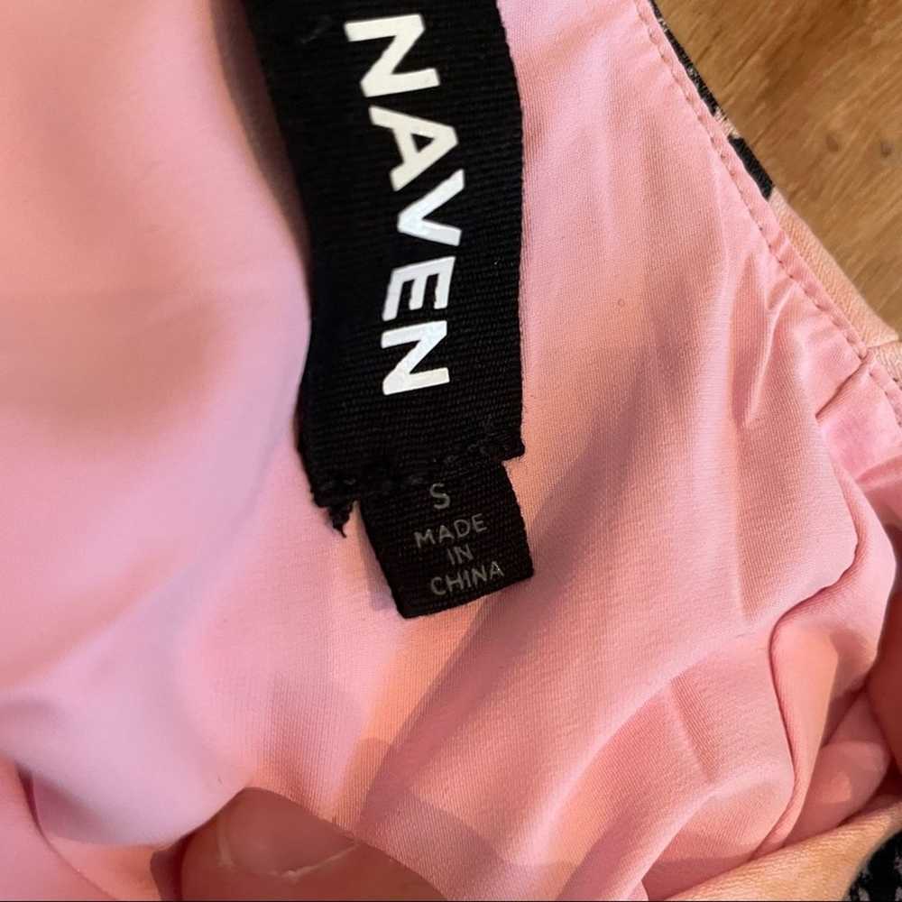 NBD X Naven Snakeskin Bodysuit in Pink & Black - image 4