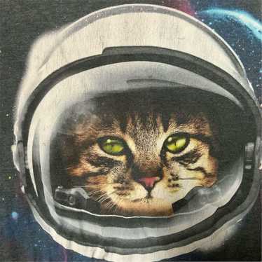 Unkwn 2313. Hybrid 2XL Gray Astronaut Cat Graphic… - image 1