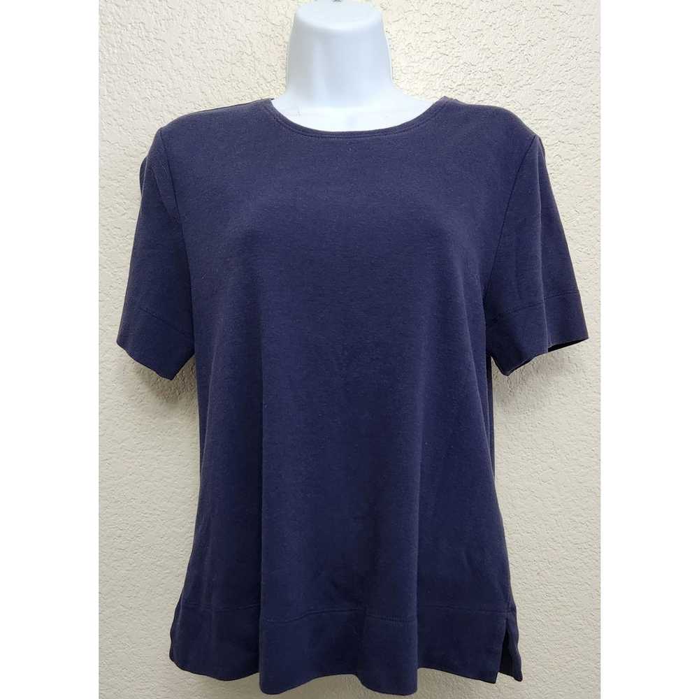 Other Westbound Blue Round Neck Short Sleeve Top … - image 1