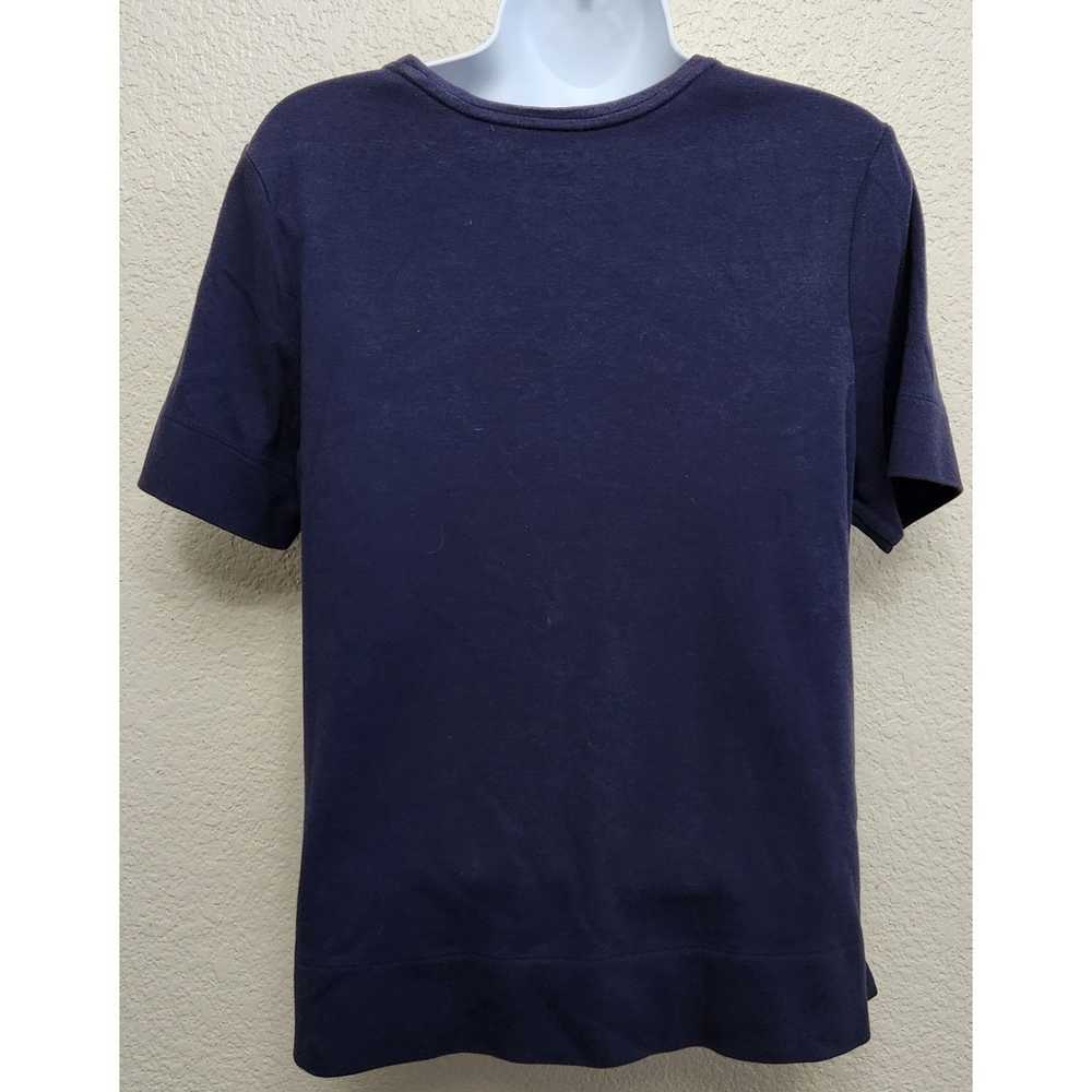 Other Westbound Blue Round Neck Short Sleeve Top … - image 2