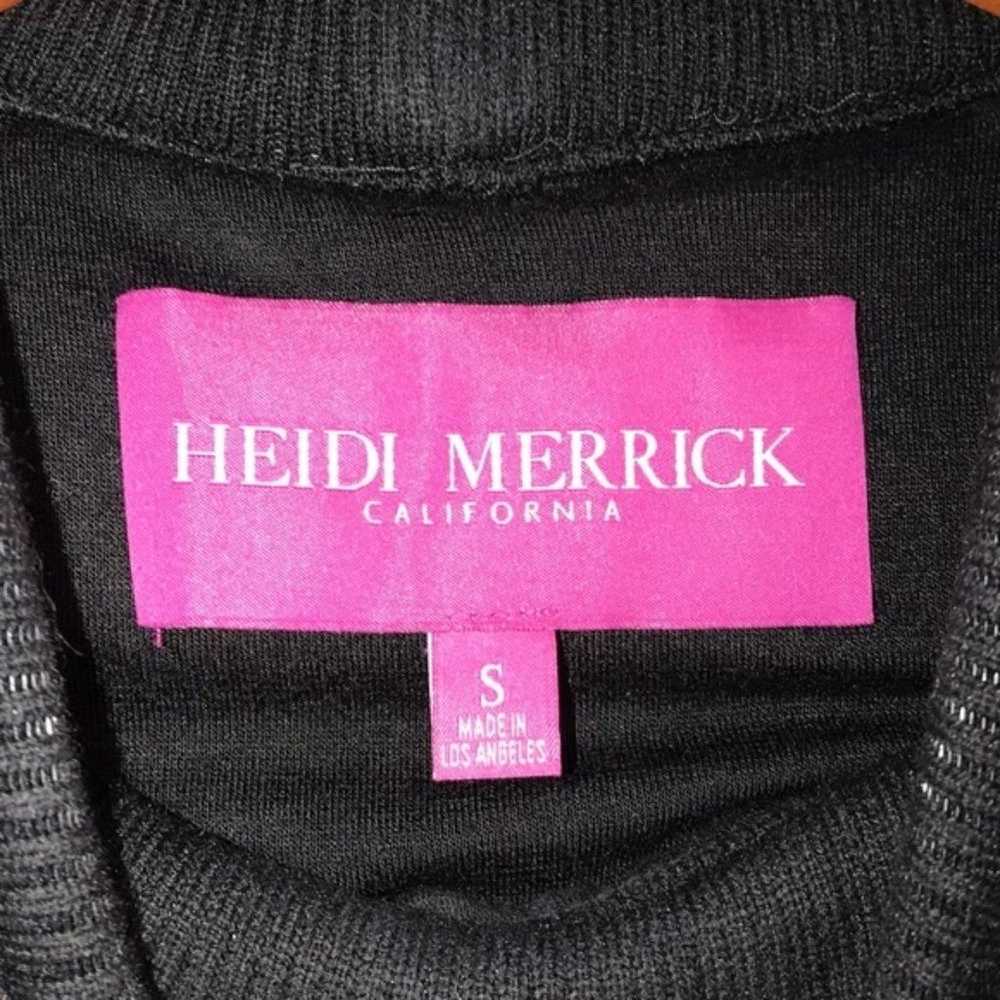 Heidi Merrick Black Faux Suede & Ribbed Knit Mock… - image 5