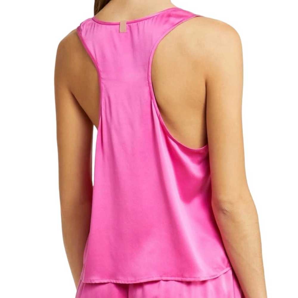 Lunya Good In Bed Hot Pink Racerback Washable Sil… - image 2