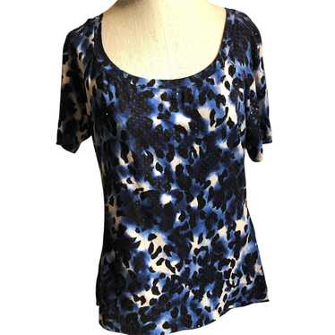 St. John Leopard Print Top