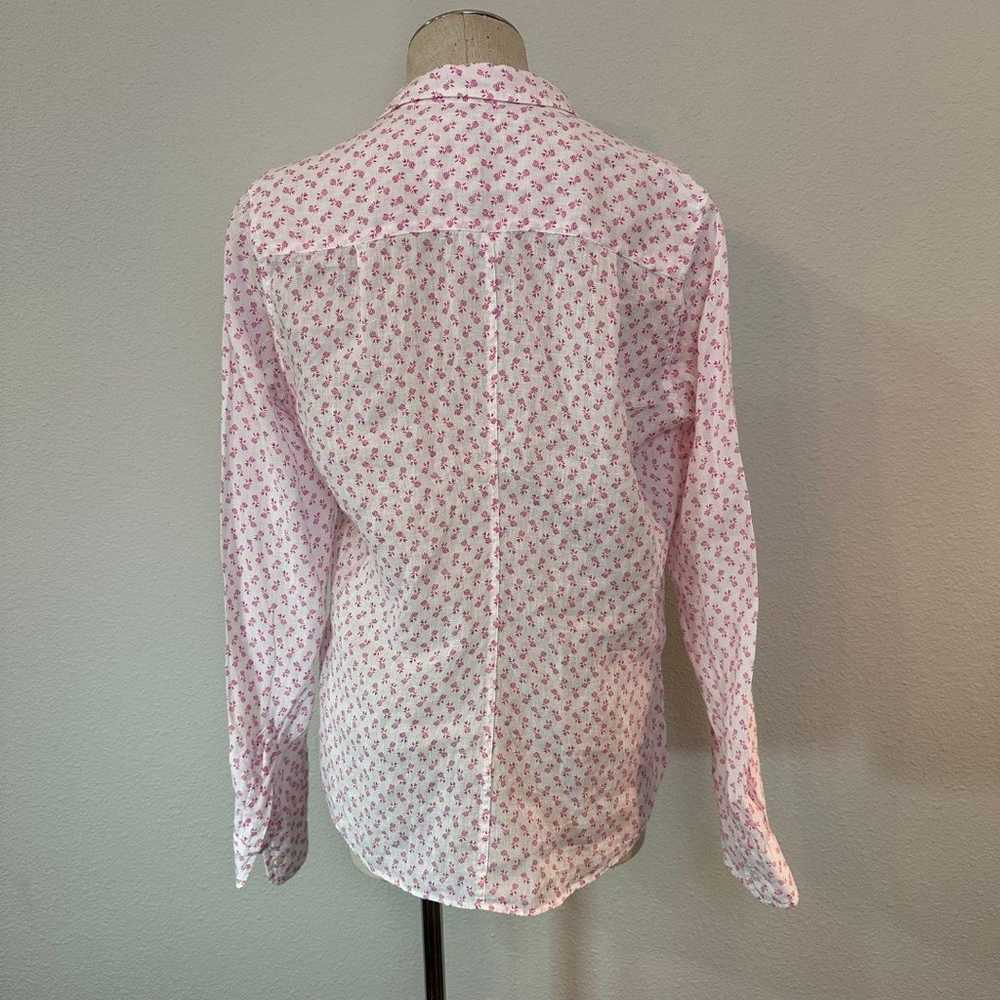 Frank and Eileen Barry Woven Linen Button Up Shir… - image 3