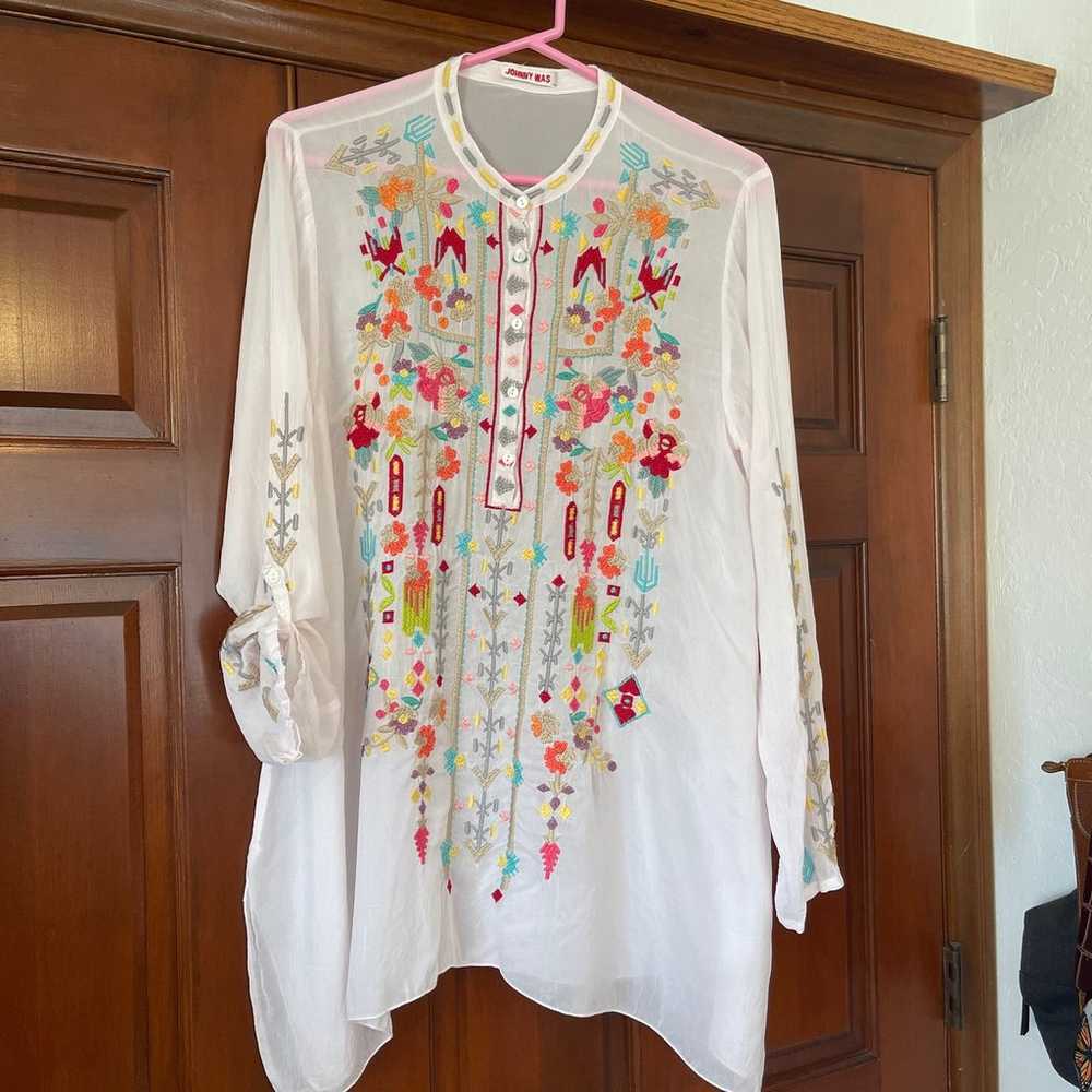 Johnny Was Nikki Tunic size M - image 1