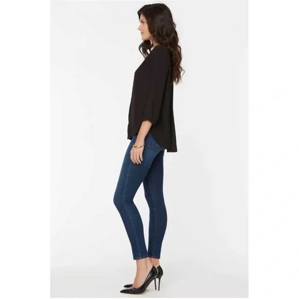 NYDJ Black Pintuck Blouse Top - image 5