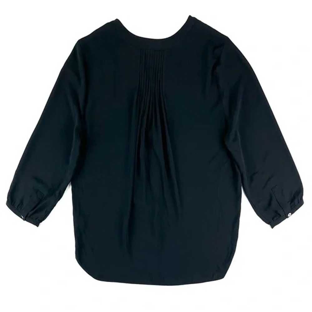 NYDJ Black Pintuck Blouse Top - image 8