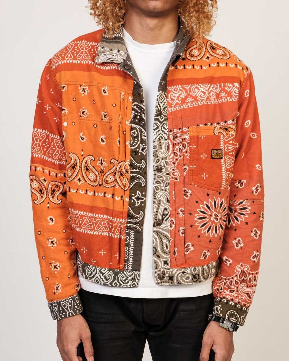 Kapital *REVERSIBLE* Kapital Paisley Overshirt - image 4