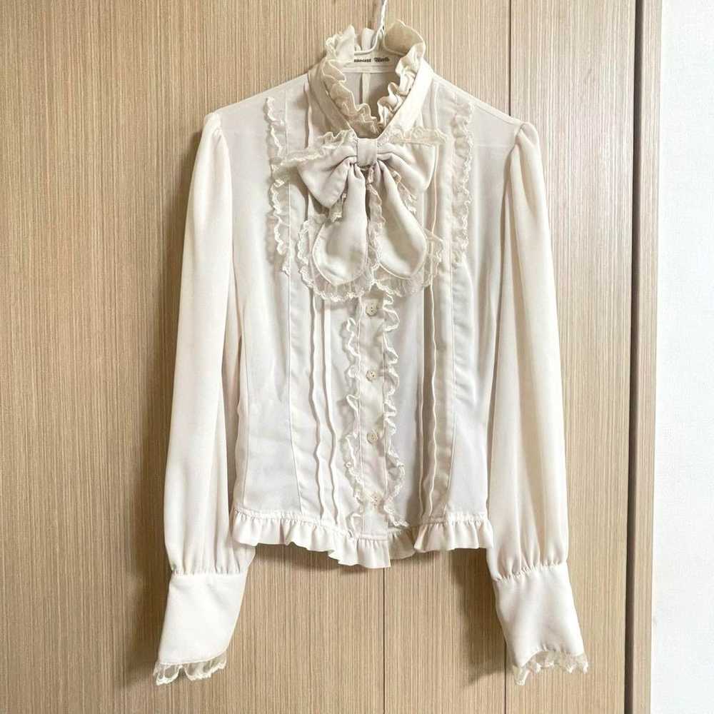 ♡Innocent World Frill Ribbon Blouse♡ - image 1