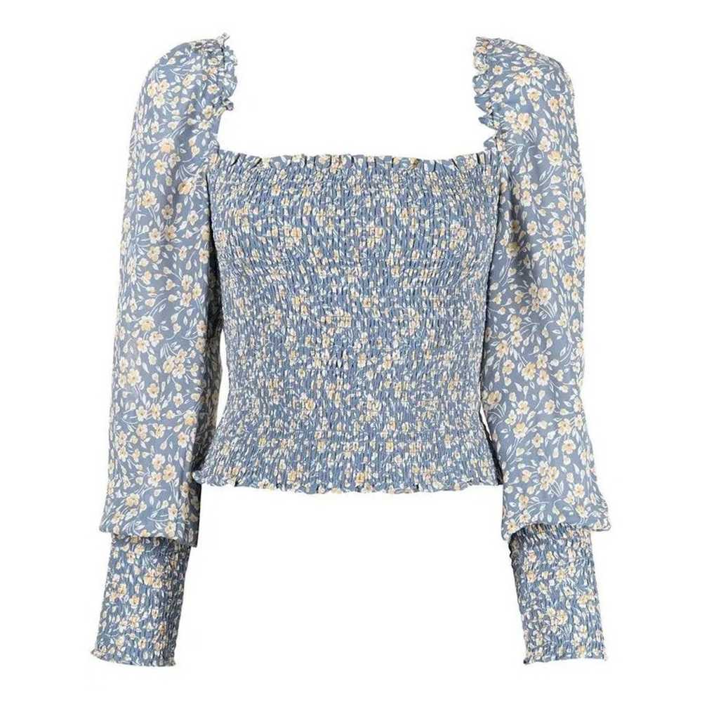 Reformation Pinto Smocked Long Sleeve Floral Top … - image 10