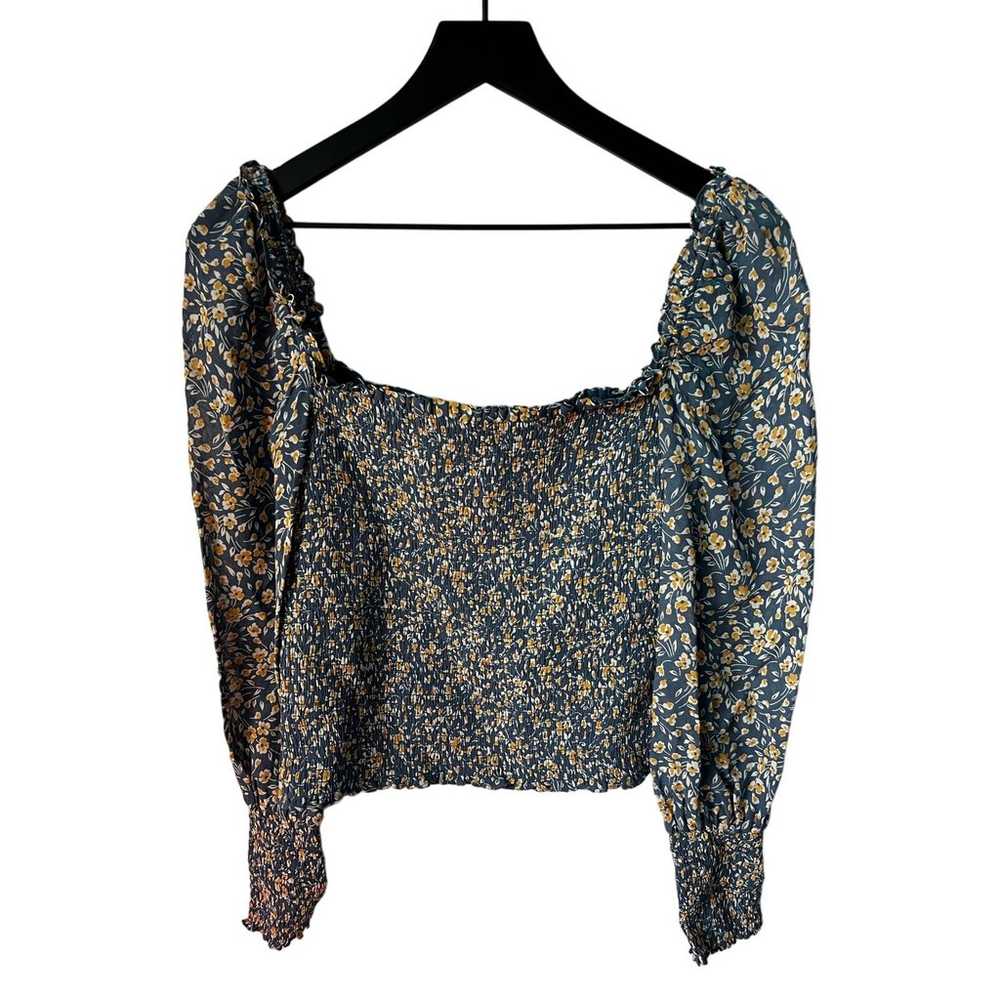 Reformation Pinto Smocked Long Sleeve Floral Top … - image 2