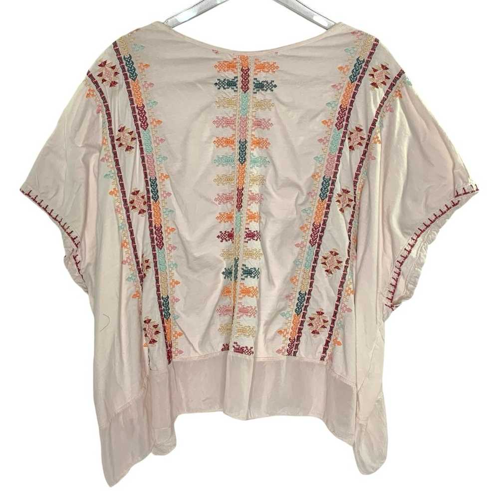 Johnny Was L Womens Embroidered Cotton Blouse Top… - image 2