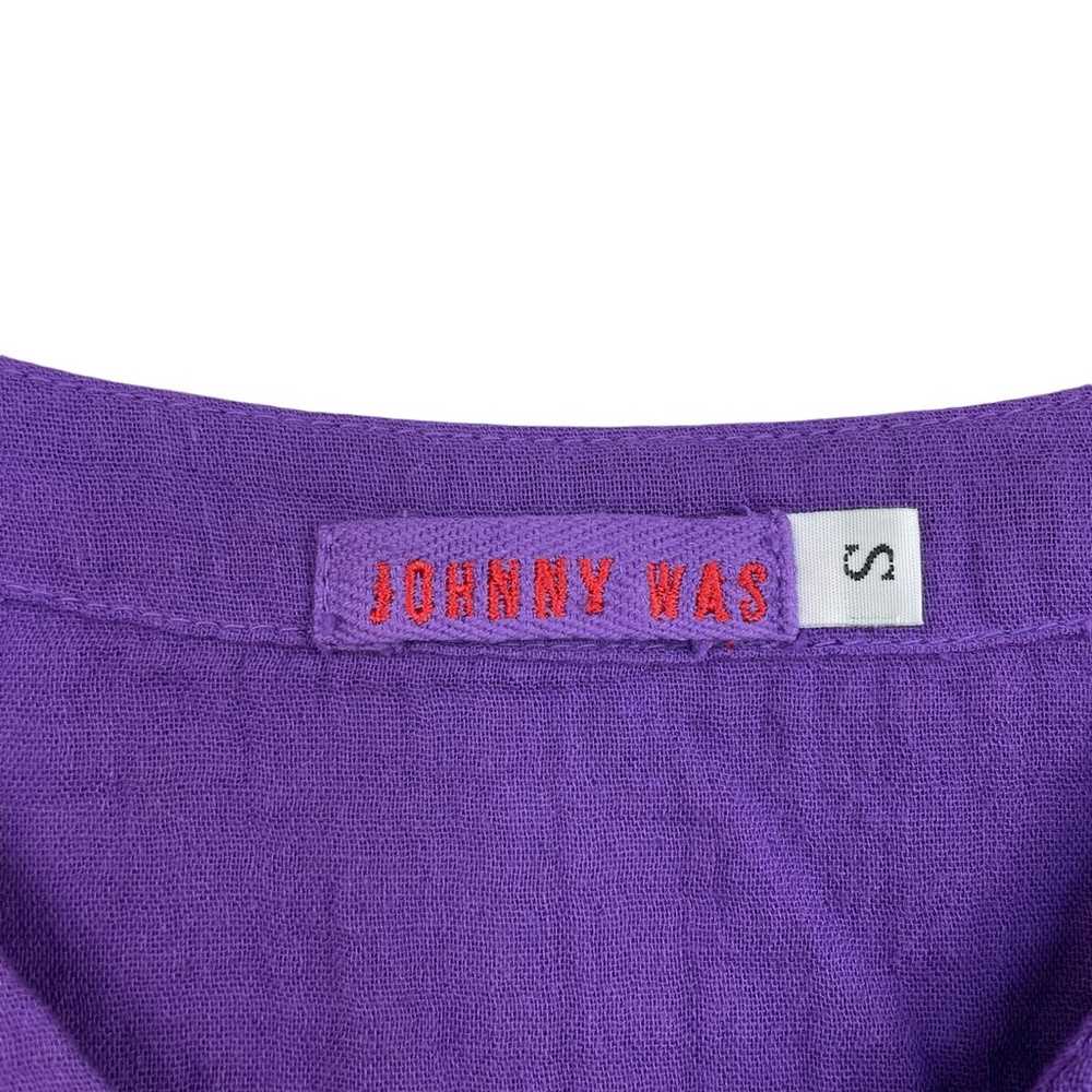 Johnny Was Linen Tunic Shirt NWOT Purple Size Sma… - image 2