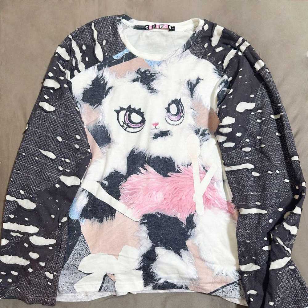 CFIERCE Bunny Print Raglan Sleeve Top - image 2