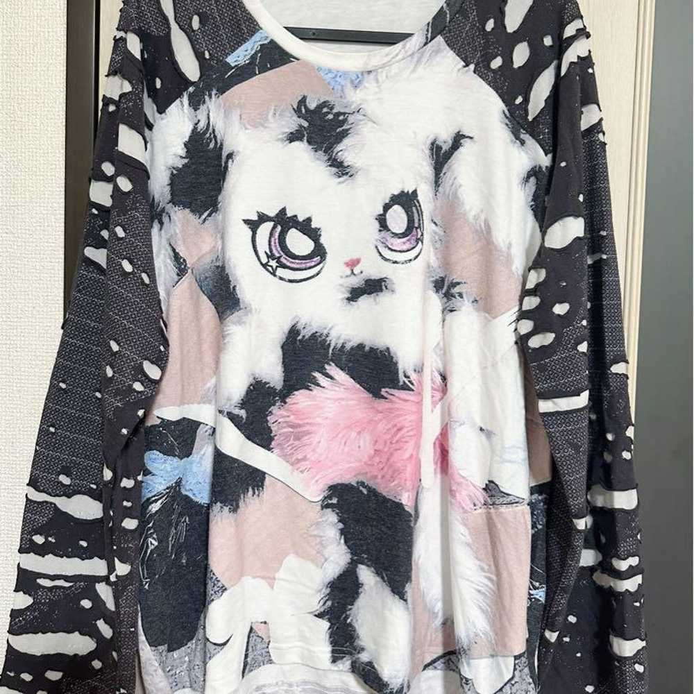 CFIERCE Bunny Print Raglan Sleeve Top - image 3