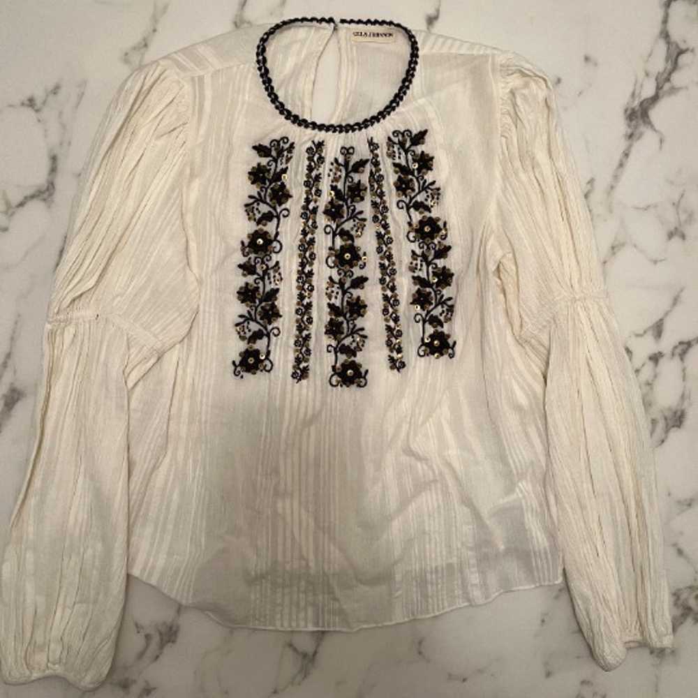 White Ulla Johnson Blouse SIZE 4 - image 1