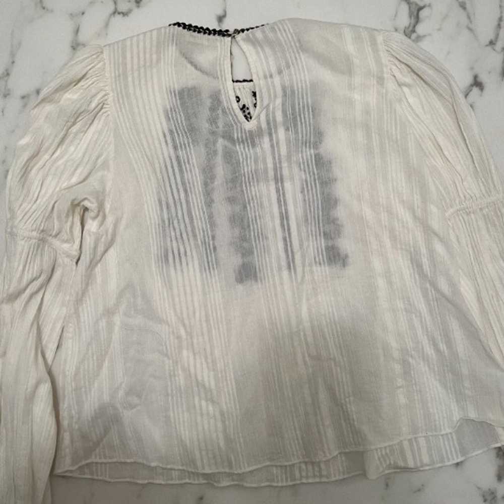 White Ulla Johnson Blouse SIZE 4 - image 3