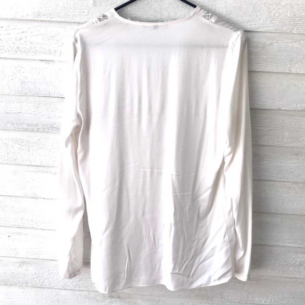 NWOT Kobi Halperin White Silk-blend Top - image 2