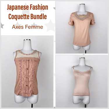 Axes Femme Coquette Jfashion Bundle Pink Top Cami… - image 1