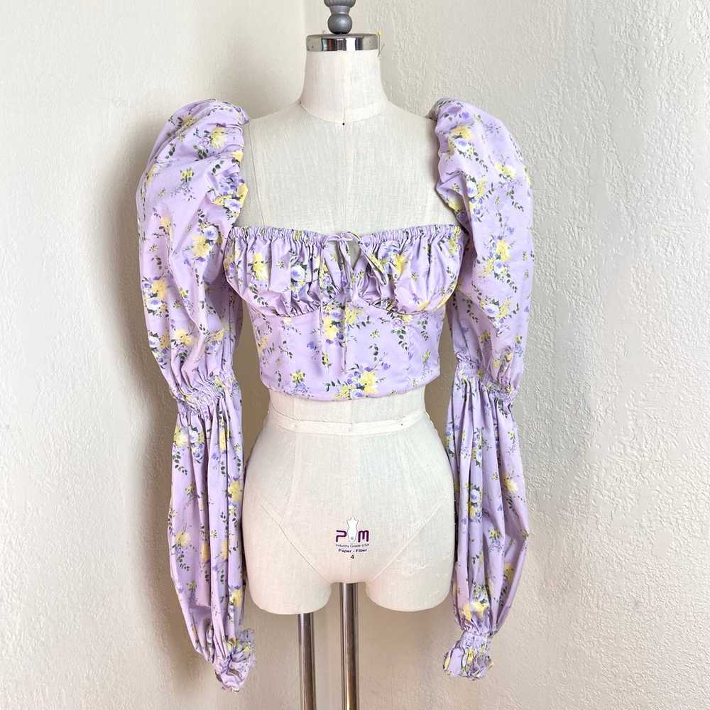 $119 House of CB Millicent Corset Top Lilac - image 4