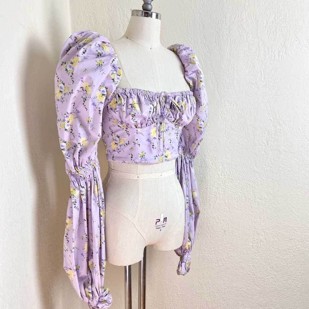 $119 House of CB Millicent Corset Top Lilac - image 5