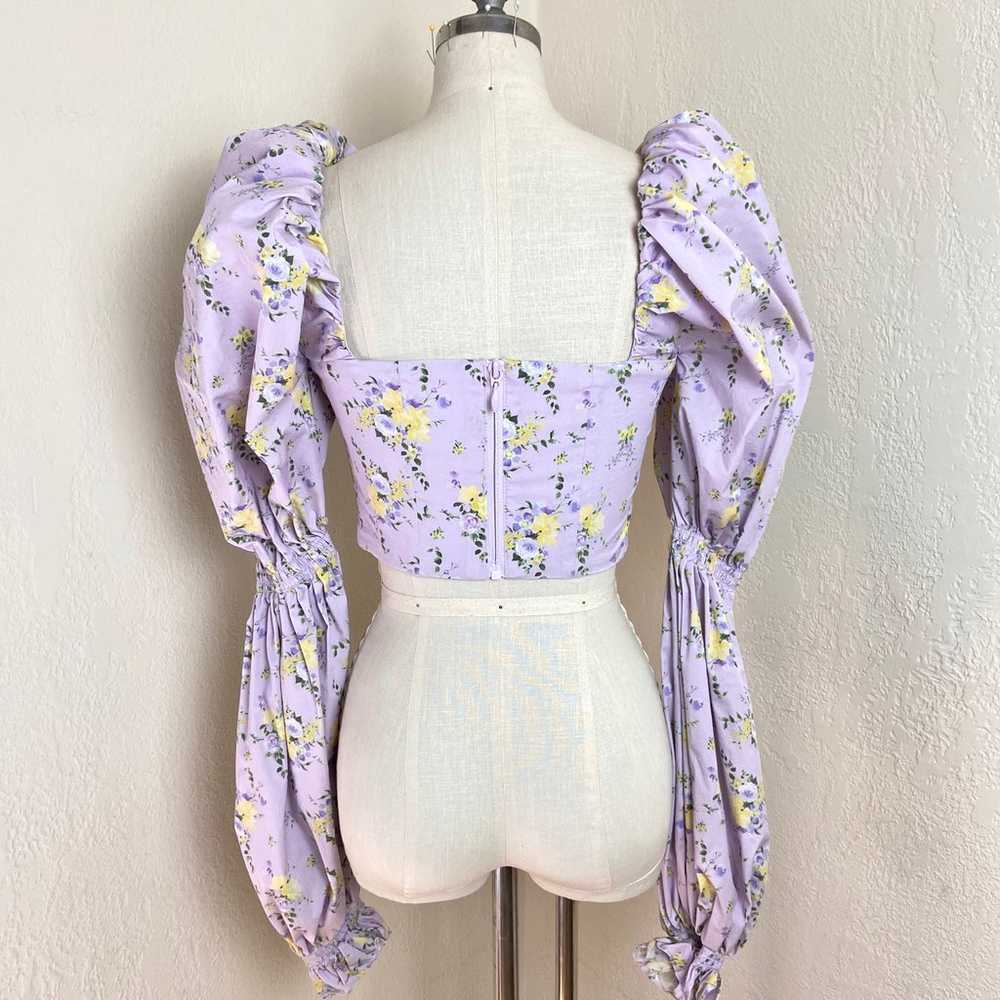 $119 House of CB Millicent Corset Top Lilac - image 9