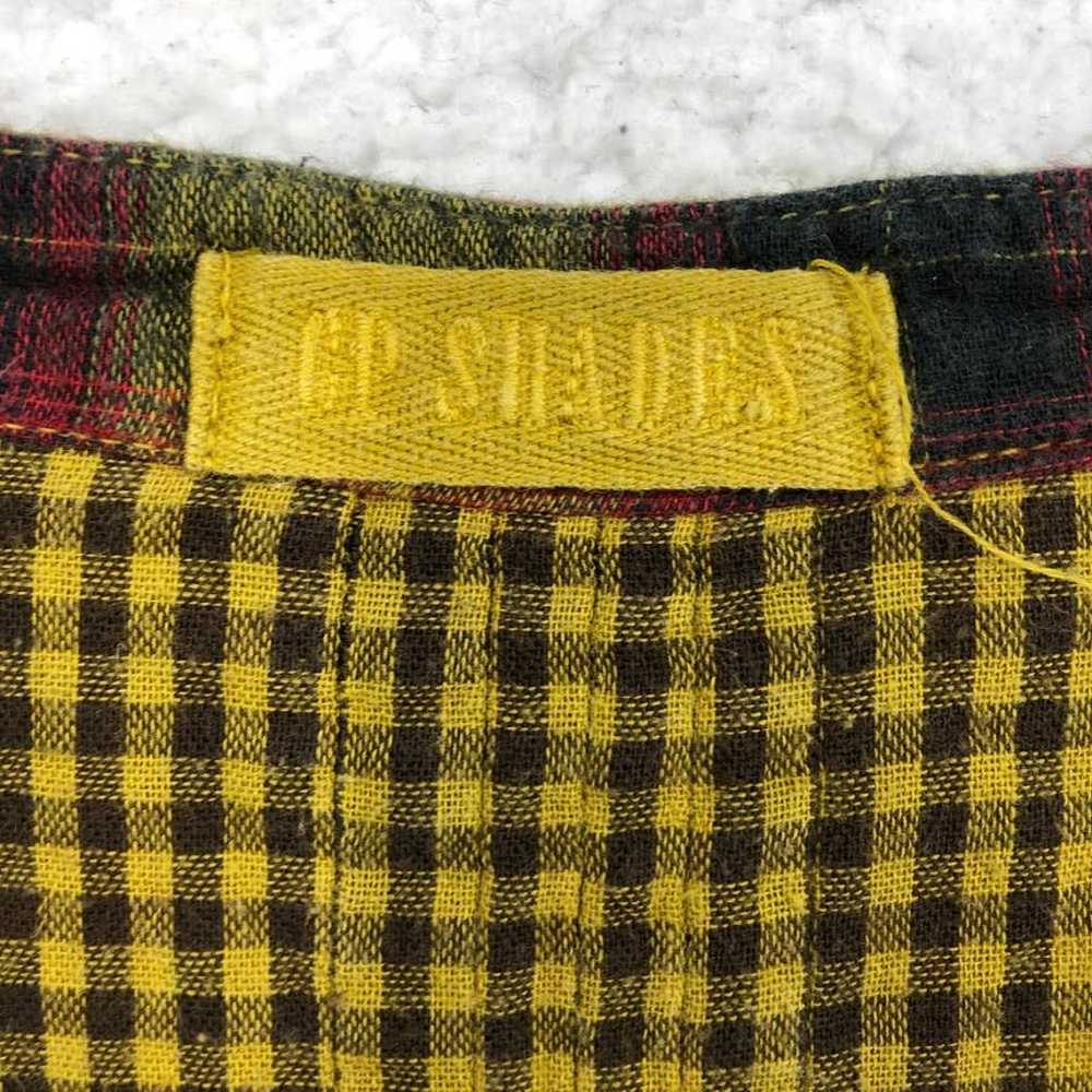 CP Shades Flannel Tunic Top Womens Small Yellow G… - image 2