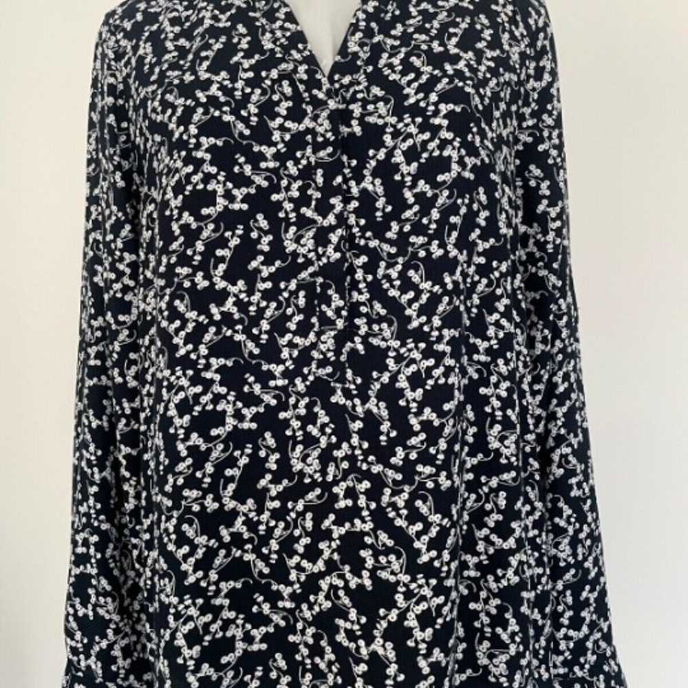 Blouse TAILOR NAVY BLUE & WHITE PATTERNED TOP - image 1