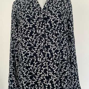 Blouse TAILOR NAVY BLUE & WHITE PATTERNED TOP - image 1