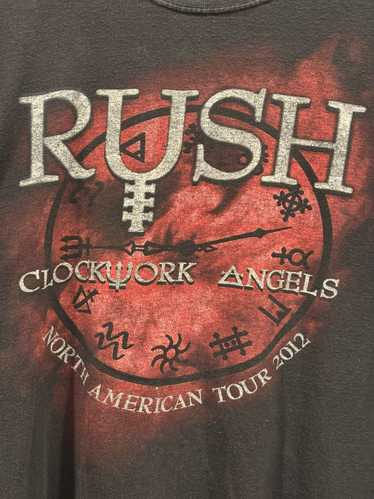 Band Tees Y2K Blk 2012 RUSH Clockwork Angels NA To