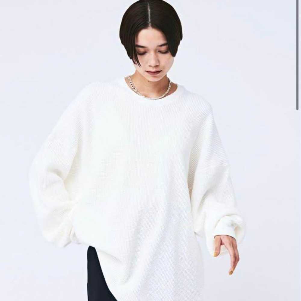 STUNNING LURE Waffle Long T-shirt Cut and Sew - image 1