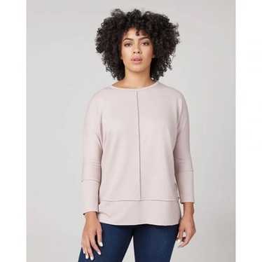 Spanx Perfect Length Top, Dolman 3/4 Sleeve Oat T… - image 1