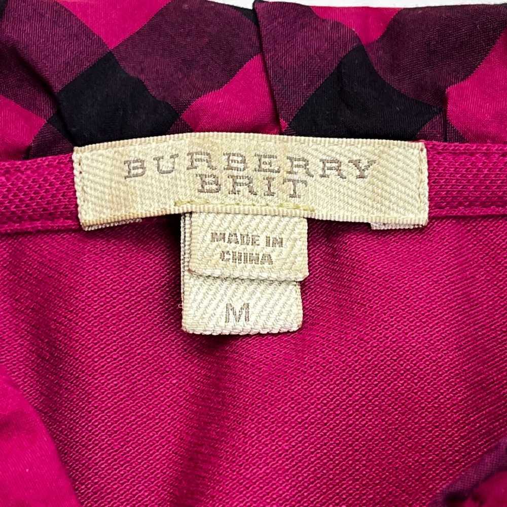 Burberry Brit pink Mock Neck Long Sleeve Polo Ruf… - image 3