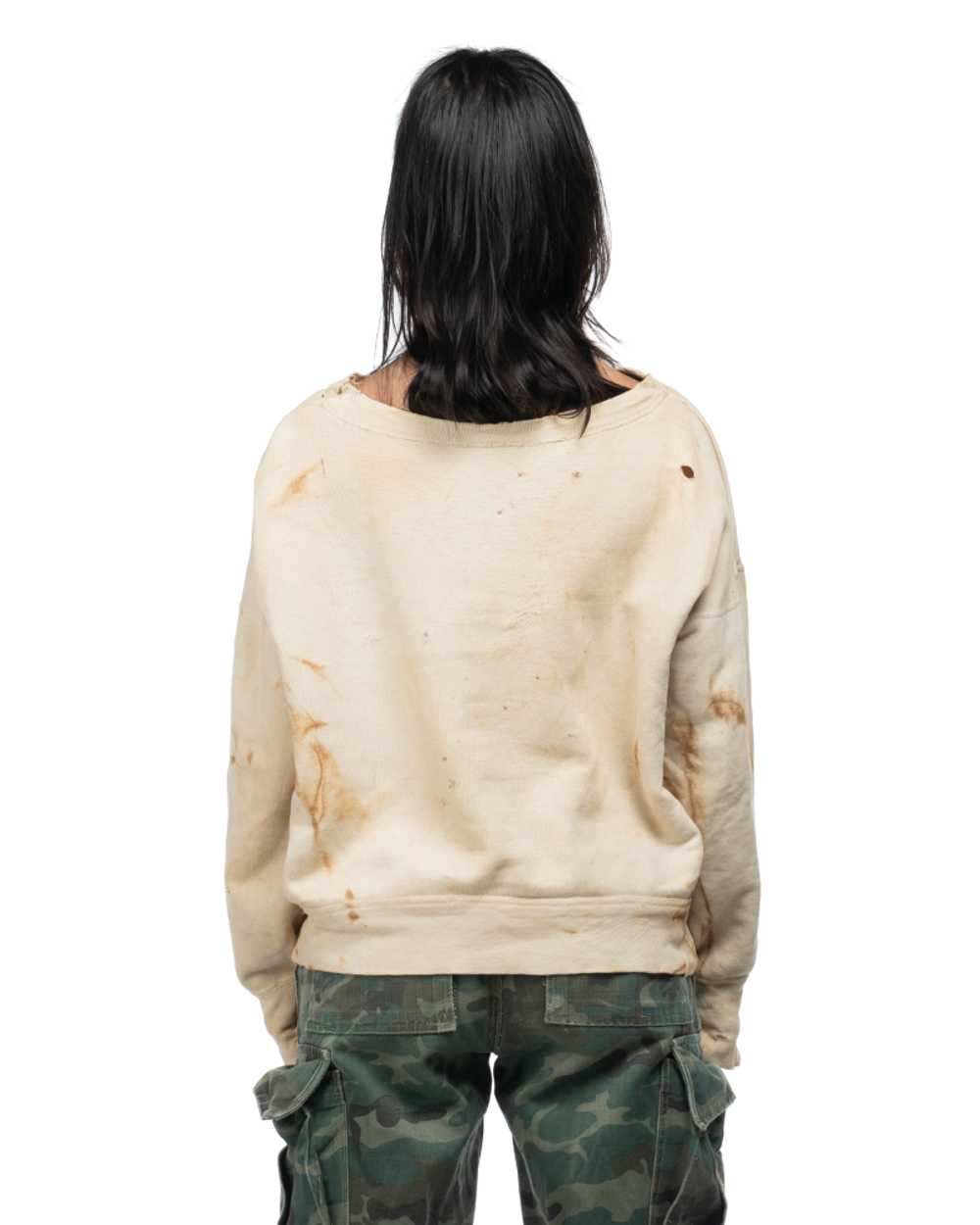 1940s Rust Dye Crewneck Sweatshirt - Medium - image 3