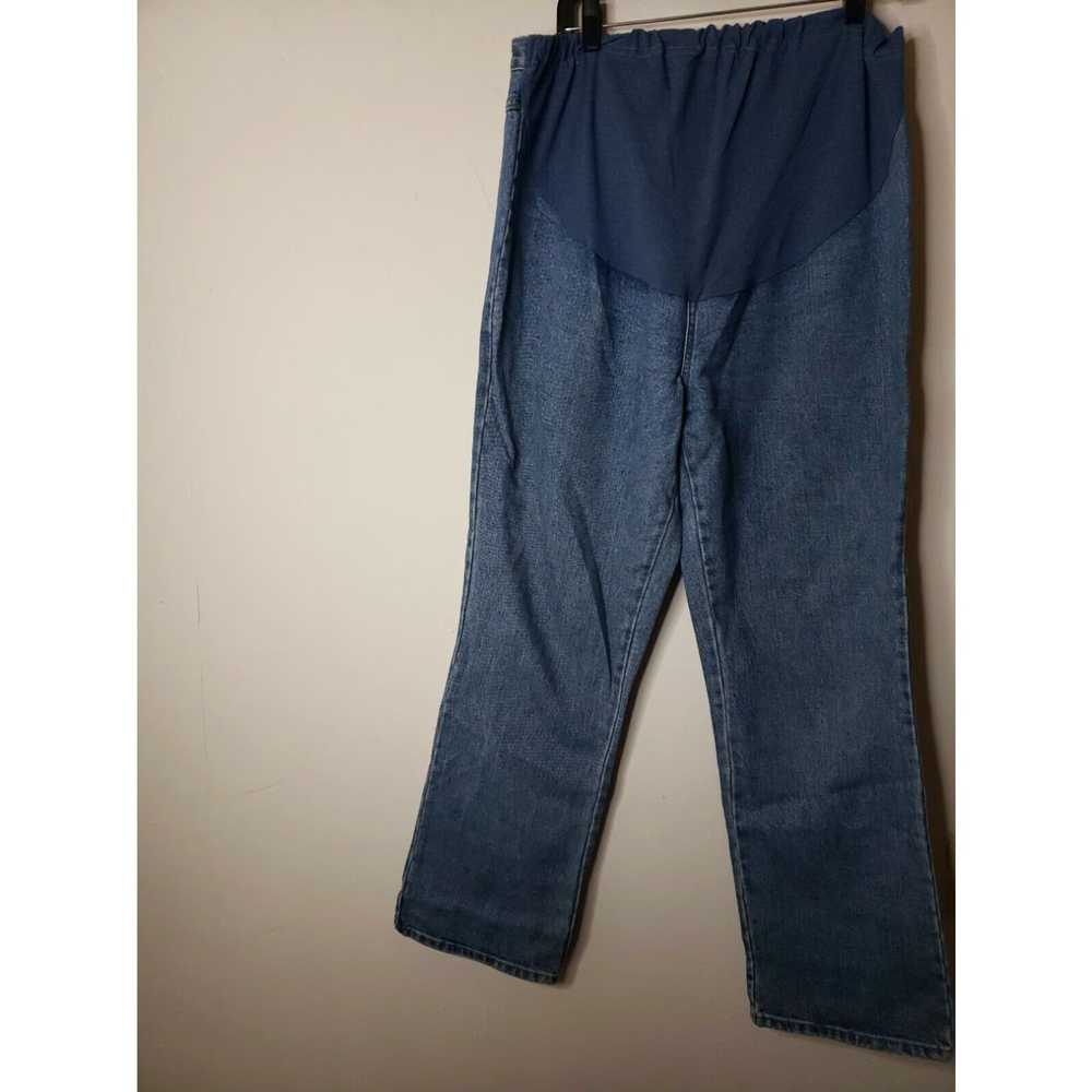 Vintage In Due Time Women's Maternity Denim Blue … - image 2