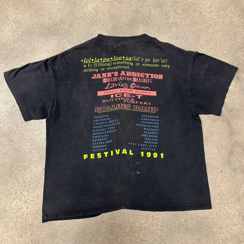 Vintage 1991 Lollapalooza Fractal Shirt - image 2