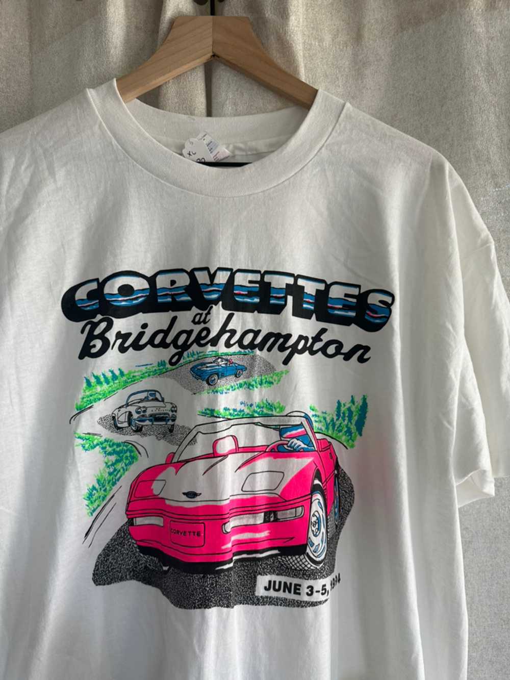 Vintage Corvette at Bridgehampton T-Shirt - image 2