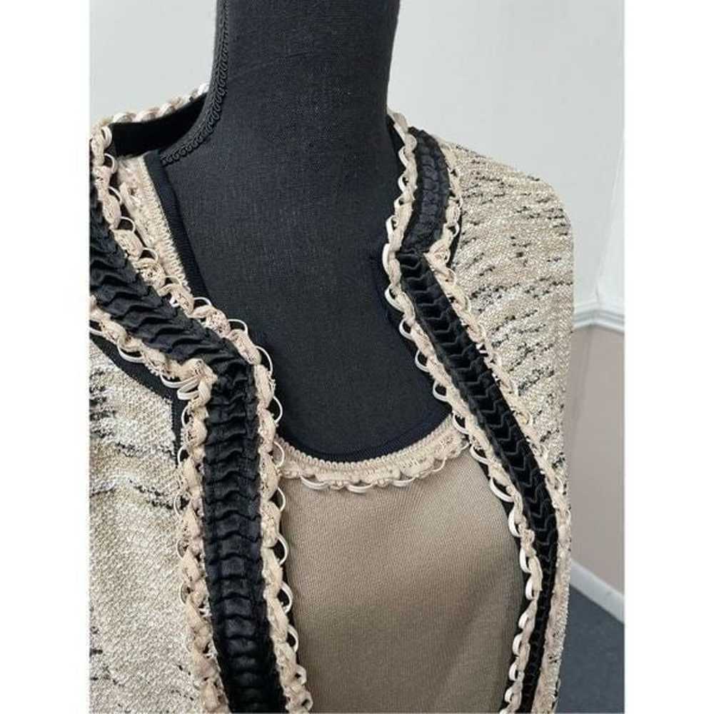 Ming Wang Jacket and Tank Top Tweed Sweater Set - image 3